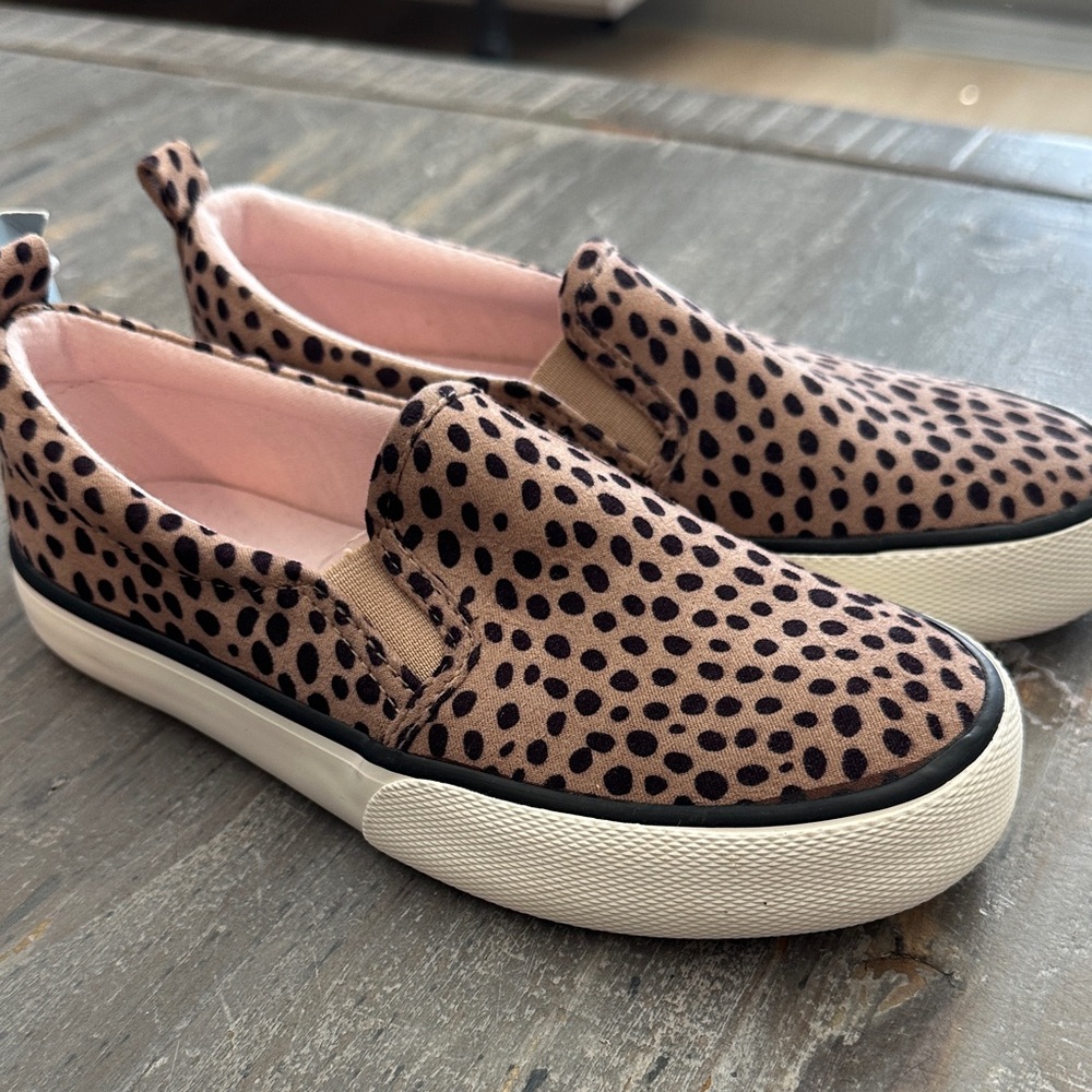 Leopard Print kids Slip-On Sneakers